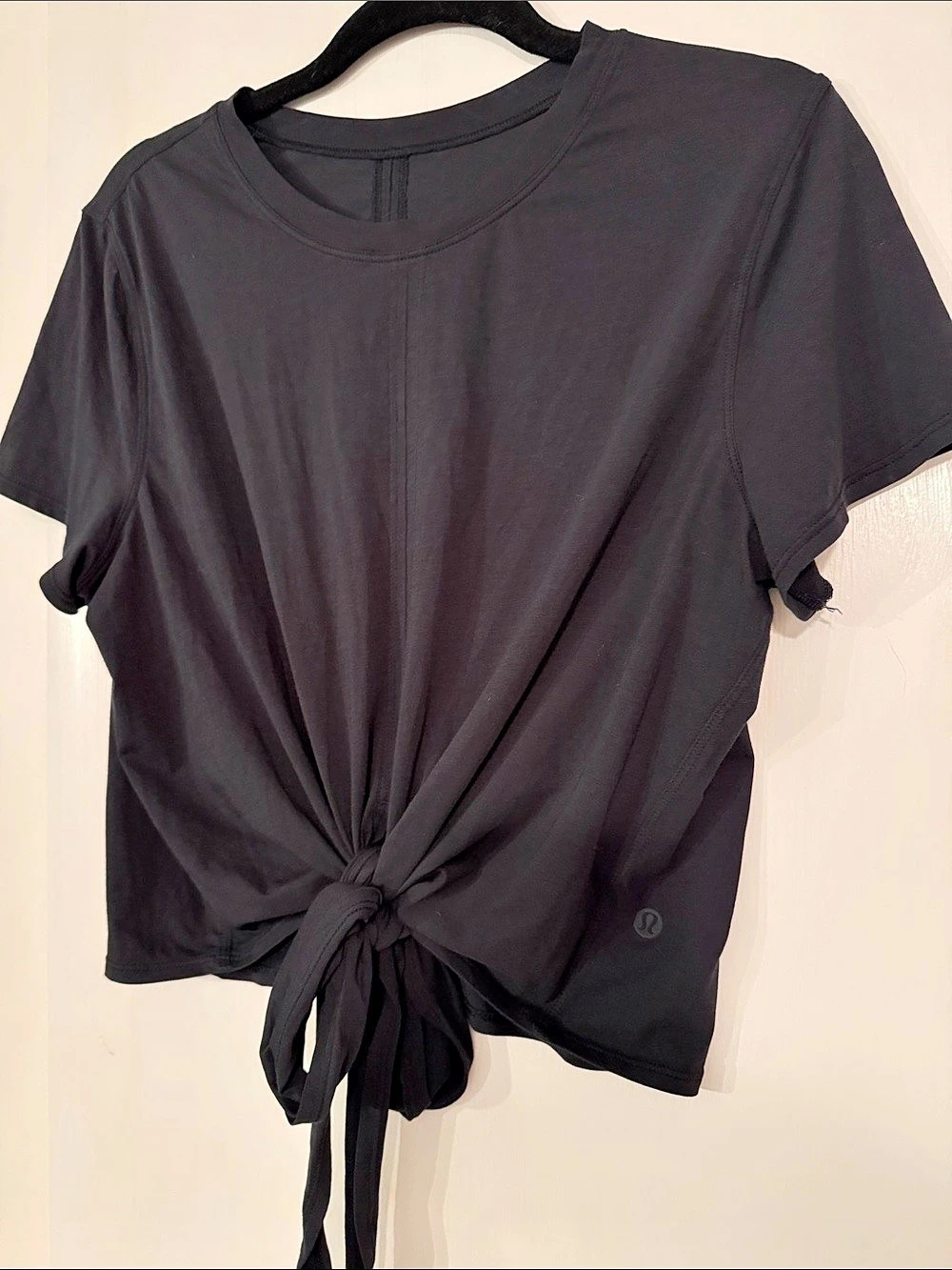 lululemon All-Sport Tie-Front Short-Sleeve Shirt Black